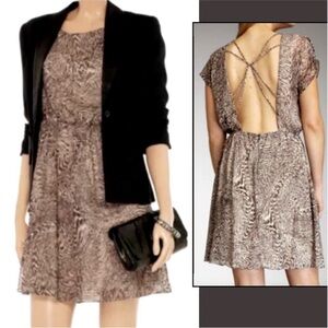 Alice + Olivia Kimber Animal Print Dress Medium